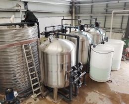 六點半豆奶廠食品加工45-60噸軟化水設備